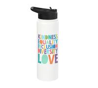 Kindness Equality Inclusion Diversity Love Stainless Steel Insulated Water Bottle