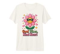 Kindness Flower Wearing Sunglasses Gardening Gardener Premium T-Shirt
