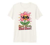 Kindness Flower Wearing Sunglasses Gardening Premium T-Shirt