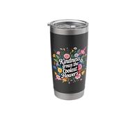 Kindness Grows The Coolest Flowers Positivity - Stainless Steel Insulated Tumbler