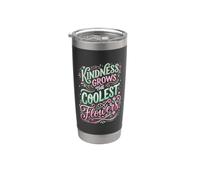 Kindness Grows The Coolest Flowers Stainless Steel Insulated Tumbler