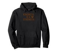 Kindness is a Strength Brown Heart Pullover Hoodie
