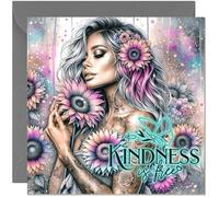 Kindness is Free Greeting Card - Womens Female Friend greeting card