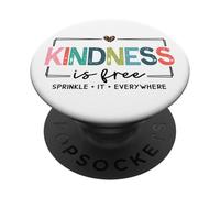Kindness Is Free Teacher Classroom Positive Message School PopSockets Adhesive PopGrip