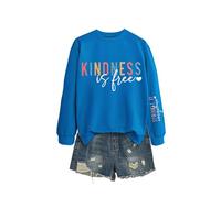 Kindness Is Free Women's Kindness Is Free Sweatshirt, Encouraging Message Crewneck Pullover, Soft Cotton Long Sleeve Casual Top for Daily Comfort