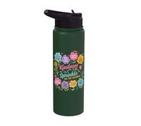 Kindness is Like A Sprinkle that Stuff Everywhere Flowers Stainless Steel Insulated Water Bottle