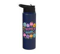 Kindness is Like A Sprinkle that Stuff Everywhere Flowers Stainless Steel Insulated Water Bottle