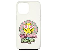Kindness Is Magic 70s Retro Melting Smile Daisy Checkered Case for iPhone 12 Pro Max
