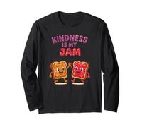Kindness is My Jam Cute Peanut Butter Jelly Toast Long Sleeve T-Shirt