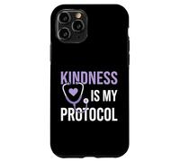 Kindness Is My Protocol Healthcare Clinical Registered Nurse Case for iPhone 11 Pro