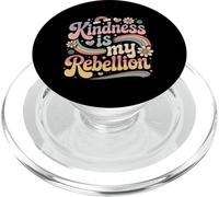 Kindness Is My Rebellion Retro Groovy Kindhearted People PopSockets PopGrip for MagSafe