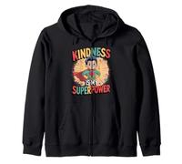 Kindness Is My Superpower Hero Zip Hoodie