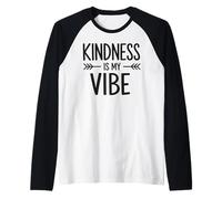 Kindness is My Vibe Minimal Typography Raglan Baseball Tee