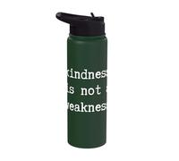Kindness is Not A Weakness Positive Reinforcement Typewriter Stainless Steel Insulated Water Bottle