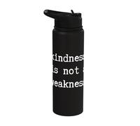 Kindness is Not A Weakness Positive Reinforcement Typewriter Stainless Steel Insulated Water Bottle