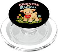 Kindness is Radical Retro Lamb Cute Affirmation Graphic PopSockets PopGrip for MagSafe