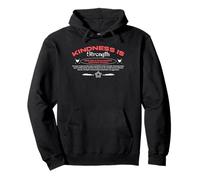 Kindness Is Strength - Urban Typography Streetwear Pullover Hoodie