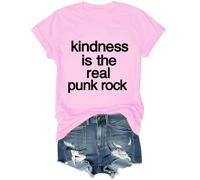 Kindness is The Real Punk Rock Shirt Unisex Pink