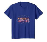 Kindness Matters: Heartwarming Inspirational Message T-Shirt, Youth, Royal Blue, Small