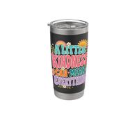 Kindness Mean Everything Groovy Positivity Quote Stainless Steel Insulated Tumbler