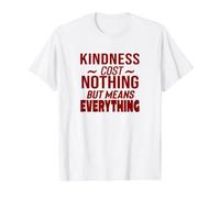 Kindness Means Everything Value Graphic T-Shirt, Men, White, M
