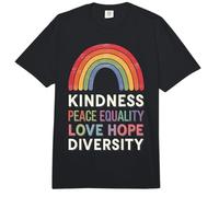 Kindness Peace Equality Love Hope Diversity Comfort Colors Adult Heavyweight T-Shirt