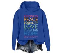 Kindness Peace Equality Love Inclusion Hope Diversity Hoodie Retro Human Rights Shirt Unisex