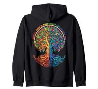 Kindness Peace Equality Love Inclusion Hope Diversity Zip Hoodie