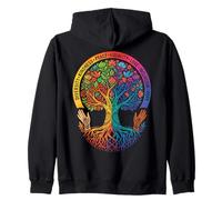 Kindness Peace Equality Love Inclusion Hope Diversity Zip Hoodie