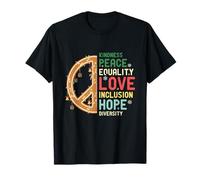 Kindness Peace Love Equality Social Justice Christmas T-Shirt