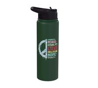 Kindness Peace Love Equality Social Justice Winter Stainless Steel Insulated Water Bottle