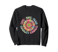 Kindness Sunflower Design Featuring Human Rights Peace Sweatshirt
