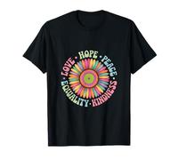 Kindness Sunflower Design Featuring Human Rights Peace T-Shirt