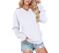 Kindness Sweatshirts for Women Womens Long Sleeve Sweatshirts Casual Crewneck Cute Pullover Tops Lightweight Sweatshirt with Pocket 2025 Athletic Zip (White, XL)