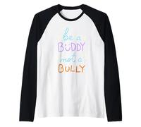 Kindness Takes Courage Be a Friend Not a Bully Raglan Baseball Tee