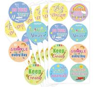 Kindness Vibes Stickers Be Kind Labels Positive Affirmation Phrase Message Stickers Inspirational Motivational Sayings Encouraging Labels for Kids Scrapbooking, Art Craft 200pcs (Color1)