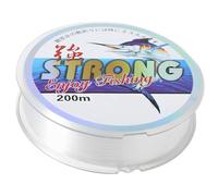 KINDOYO 200m Nylon Fishing Line - 0.4mm Clear Monofilament, Abrasion Resistant, 6.0 Spool, Invisible for Hanging, Decorations, Craft