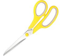 KINDOYO 8" Multipurpose Scissors with Ultra Sharp Blades, Comfort-Grip Handles, Sturdy for School Home Office Art Craft Sewing Tailor Heavy Duty, Yellow