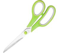KINDOYO 8" Multipurpose Scissors with Ultra Sharp Blades, Comfort-Grip Handles, Sturdy for School Home Office Art Craft Sewing Tailor Heavy Duty, Green