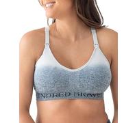 Kindred Bravely Sublime Nursing Sports Bras for Breastfeeding, Soft & Stretchy Maternity Bra, Ombre Storm, L