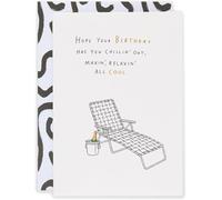 Kindred | Chillin' Out Birthday Card | Happy Birthday Gifts | Her/Him | With Envelope | 133 x 184 mm