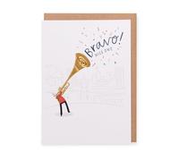 Kindred | Congratulations Card | Congratulations/Proud of You | Her/Him | Bravo! Nice One Design | With Envelope | 127 mm x 178 mm
