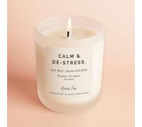 Kindred Fires Calm & De Stress Essential Oil Blend Frosted Candle Patchouli & Amber 250g Candle