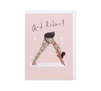 Kindred | Greetings Card | And Relax Yoga Design | With Envelope