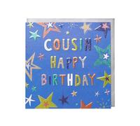 Kindred | Happy Birthday Card for Cousin | Stars Design | With Envelope