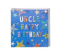 Kindred | Happy Birthday Card for Uncle | Stars Design | With Envelope