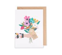 Kindred | Happy Birthday Greetings Card | Flower Bouquet Design