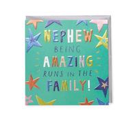 Kindred | Nephew Being Amazing Birthday Card | Stars Design | With Envelope