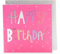 Kindred | Pink Happy Birthday Card | Happy Birthday Gifts | Her/Him | With Envelope | 165 x 165 mm