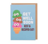 Kindred - Rest And Recuper-Eat - Get Well Card